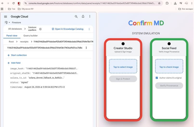 Confirm MD – screenshot 2