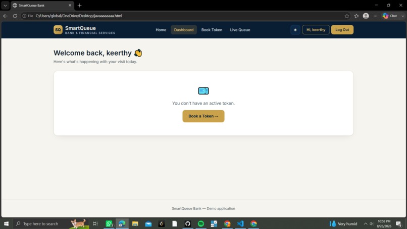 smart queue bank management system – screenshot 4