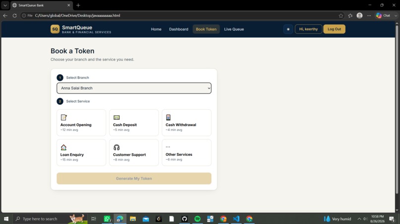 smart queue bank management system – screenshot 5