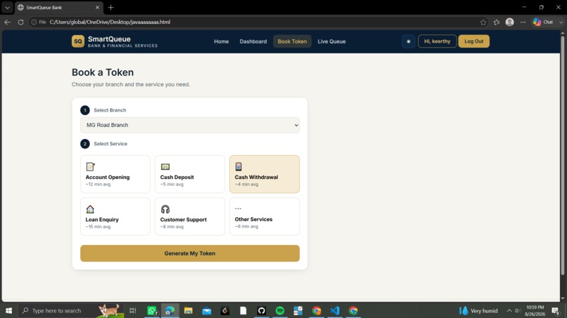 smart queue bank management system – screenshot 6