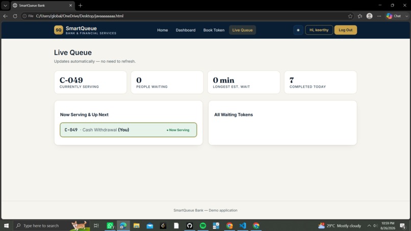 smart queue bank management system – screenshot 8