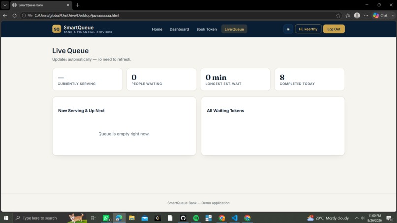 smart queue bank management system – screenshot 9