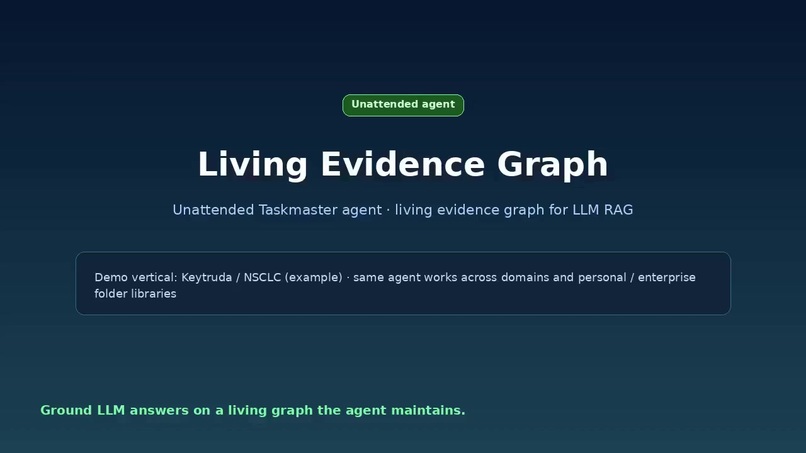 Living Evidence Graph – screenshot 1