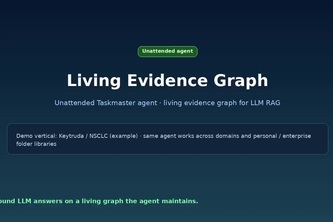 Living Evidence Graph