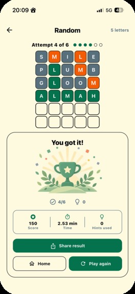 Ordsnok: Daily Word Puzzle – screenshot 3