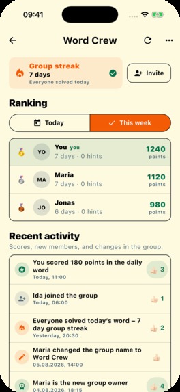 Ordsnok: Daily Word Puzzle – screenshot 4