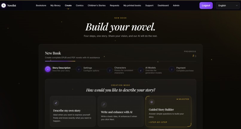 Novelist – screenshot 1