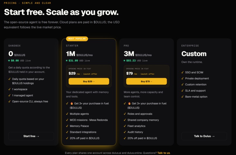 Dulus AI — Autonomous Agent OS – screenshot 2
