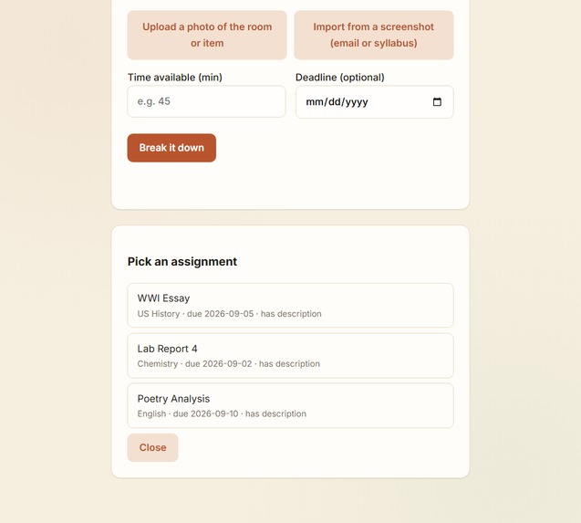 TaskBreaker: Built for Different Brains – screenshot 3