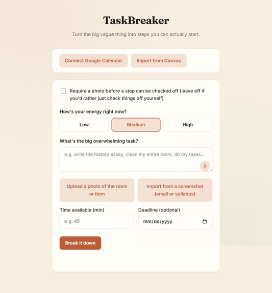 TaskBreaker: Built for Different Brains – screenshot 7