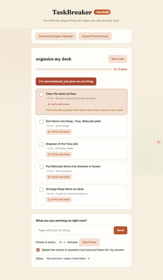 TaskBreaker: Built for Different Brains – screenshot 9