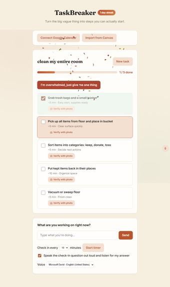 TaskBreaker: Built for Different Brains – screenshot 10