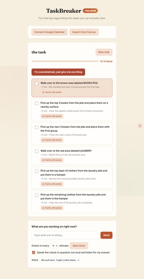 TaskBreaker: Built for Different Brains – screenshot 13