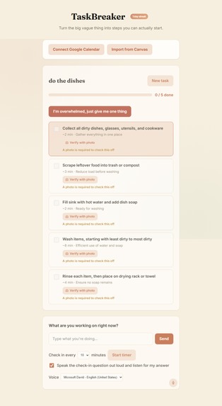 TaskBreaker: Built for Different Brains – screenshot 14