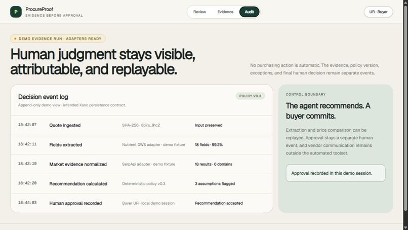 ProcureProof – screenshot 2