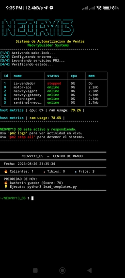 NEOVRY 13 OS :: Orion Agent – screenshot 1