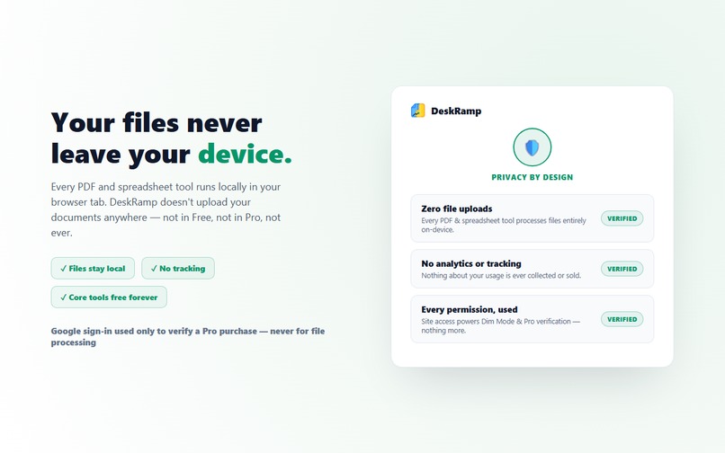 DeskRamp - PDF Toolkit, Sheets & Docs Shortcuts – screenshot 3