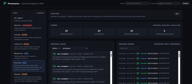 Provenance - Governed Agentic ITAM – screenshot 7