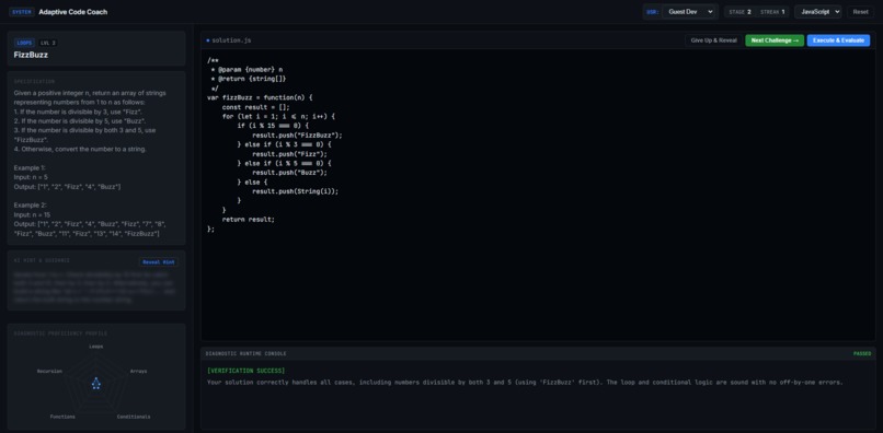 Adaptive Code Coach – screenshot 1