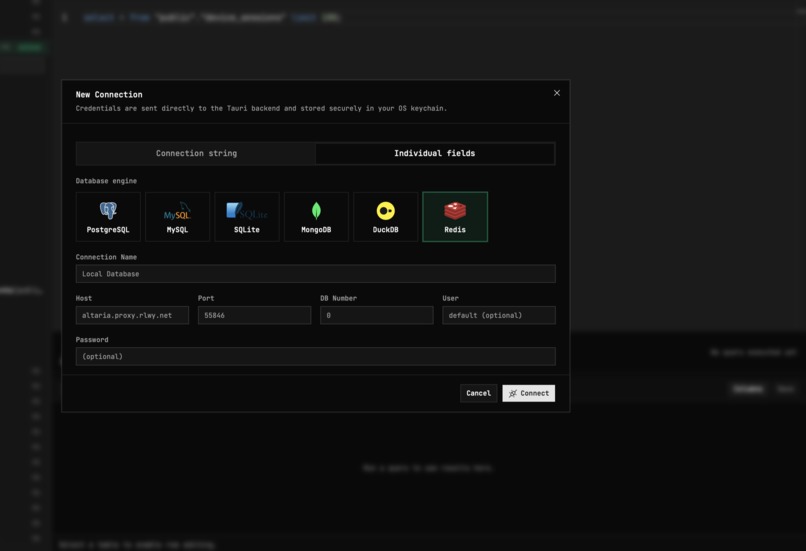 Veloxdb – screenshot 1