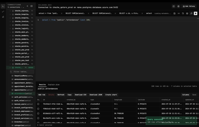 Veloxdb – screenshot 3