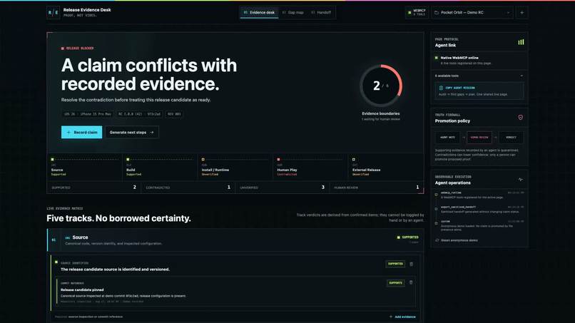 Finish Small App — Release Evidence Desk – screenshot 4