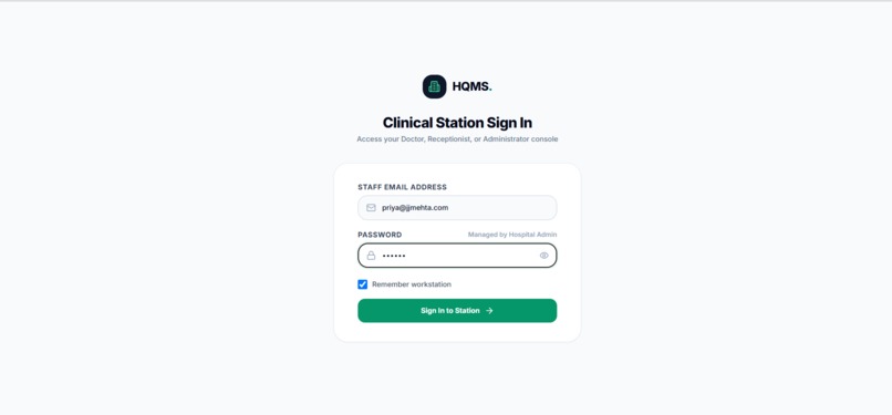 HQMS — Smart Virtual Queue for Hospitals – screenshot 3