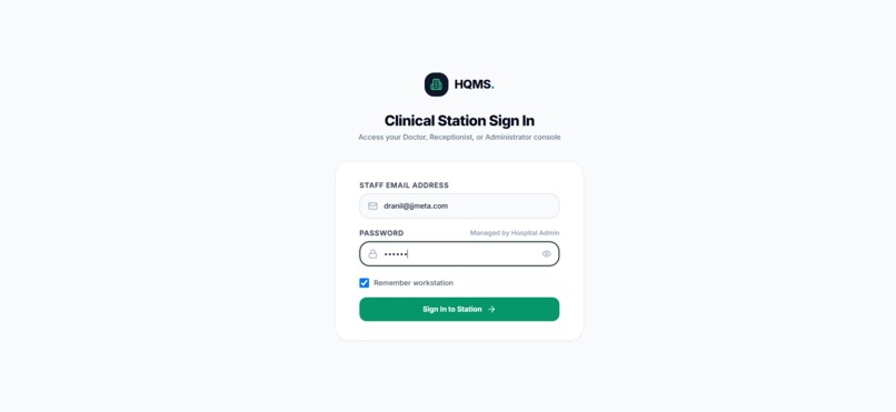 HQMS — Smart Virtual Queue for Hospitals – screenshot 4