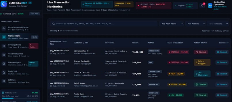 SentinelRisk AI – screenshot 3
