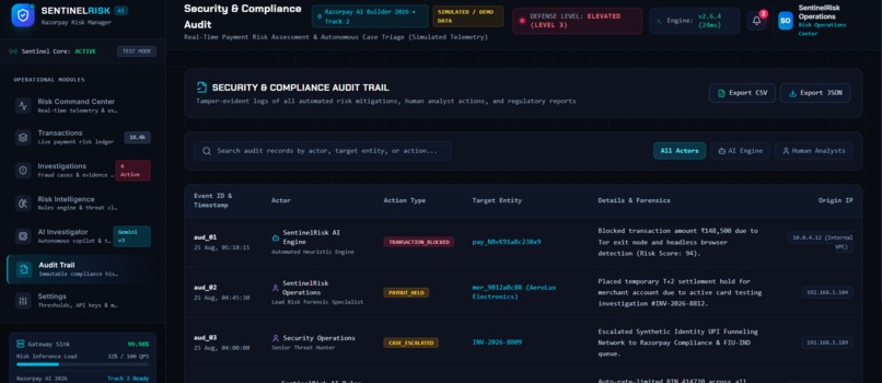 SentinelRisk AI – screenshot 10