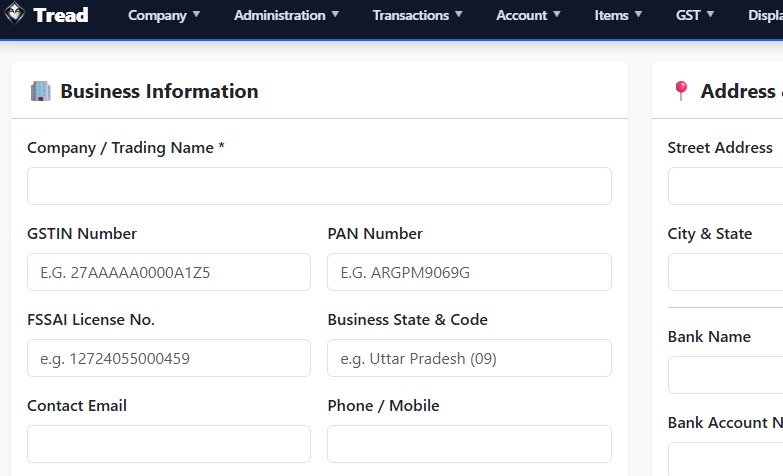 Tread-GST Billing – screenshot 2