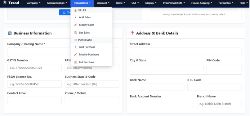 Tread-GST Billing – screenshot 3