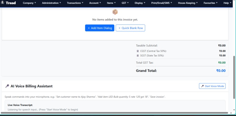 Tread-GST Billing – screenshot 4