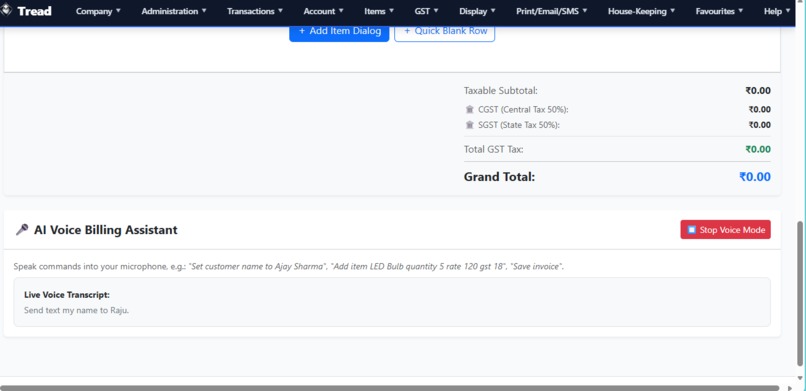 Tread-GST Billing – screenshot 6