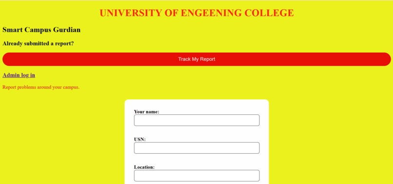 Smart Campus Guardian – screenshot 2