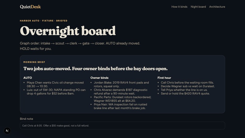 QuietDesk – screenshot 1