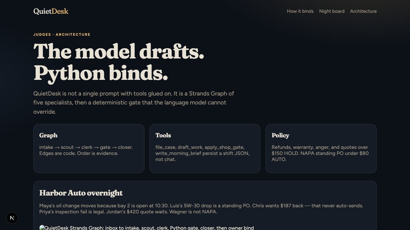QuietDesk – screenshot 2