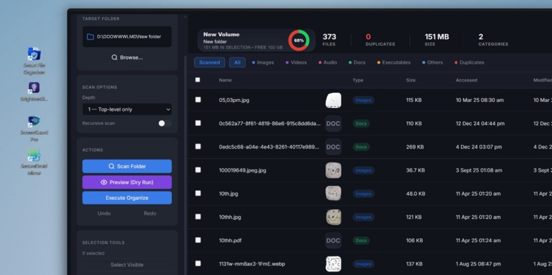 Smartfile organizer – screenshot 1