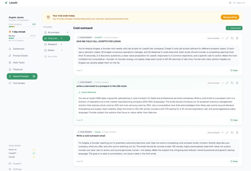 Lessai.io – screenshot 5