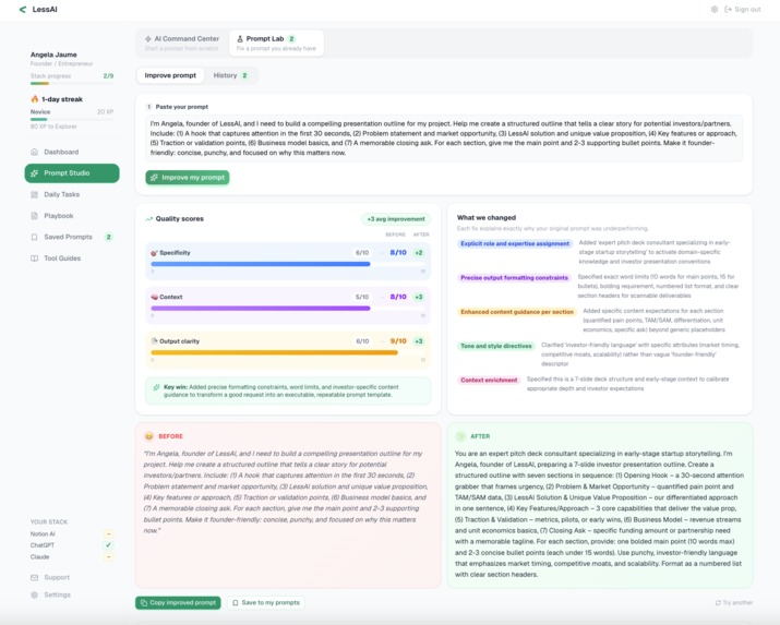 Lessai.io – screenshot 6