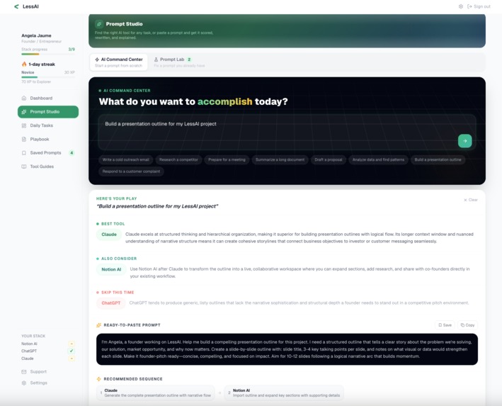 Lessai.io – screenshot 7