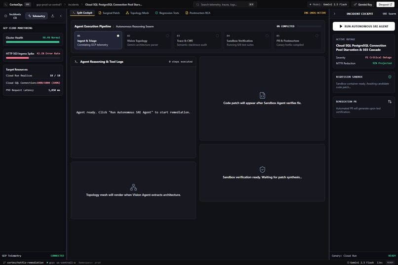 CortexOps:Autonomous Multimodal SRE & Cloud Incident Copilot – screenshot 2