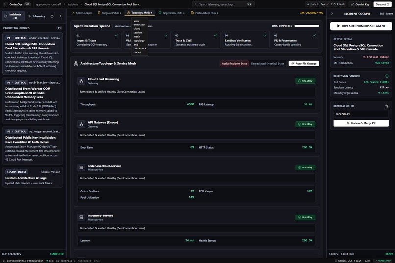 CortexOps:Autonomous Multimodal SRE & Cloud Incident Copilot – screenshot 8