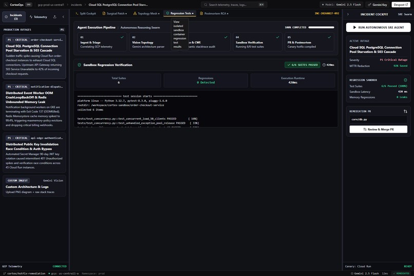 CortexOps:Autonomous Multimodal SRE & Cloud Incident Copilot – screenshot 9