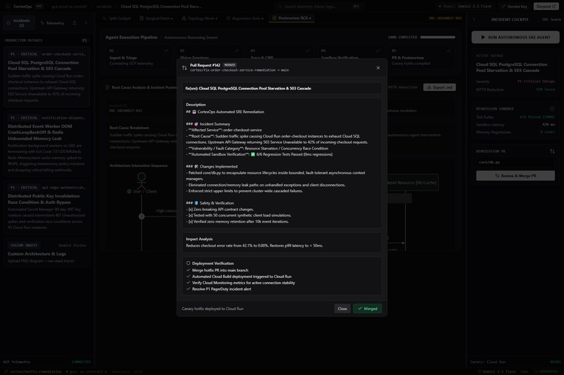 CortexOps:Autonomous Multimodal SRE & Cloud Incident Copilot – screenshot 13