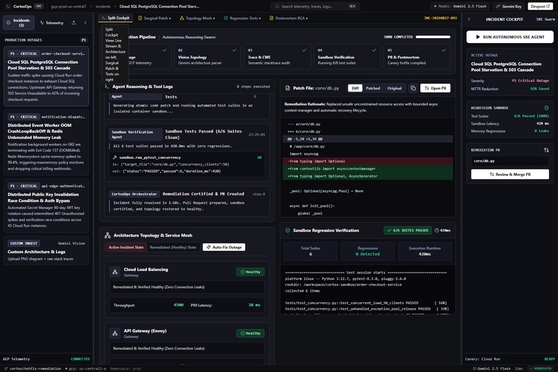 CortexOps:Autonomous Multimodal SRE & Cloud Incident Copilot – screenshot 15