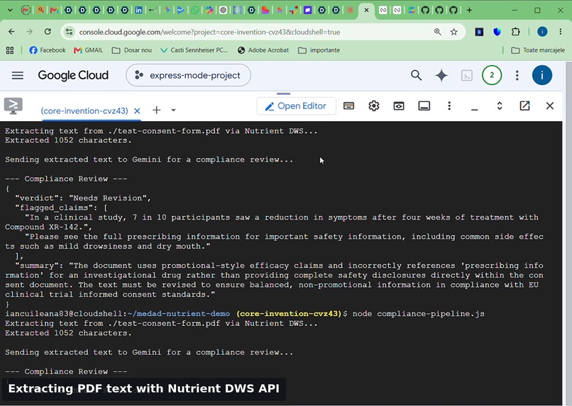 MedAd Nutrient Compliance Pipeline – screenshot 3