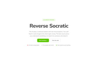 Reverse Socratic