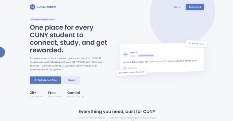 CUNYConnect – screenshot 1