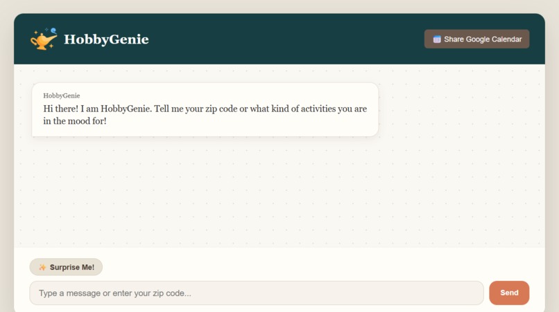 HobbyGenie – screenshot 1